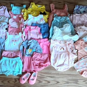 Baby girl clothes size 0-3 & 3 month's